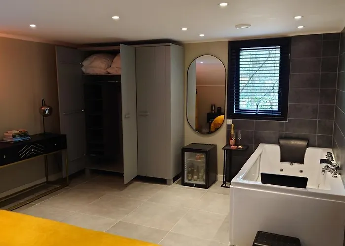 Relaxed Luxe Boszichthuisje Met Jacuzzi Bospark Ijsselheide